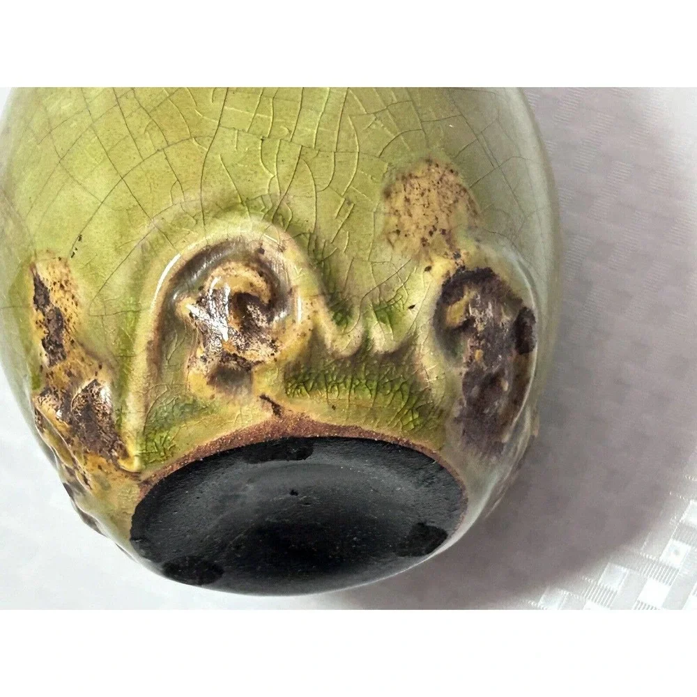 Vintage Rustic‎ Stoneware Pottery 6 1/4” Vase